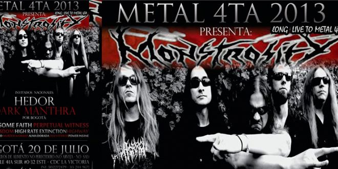 Monstrosity en Metal 4 / 20 de Julio Bogotá