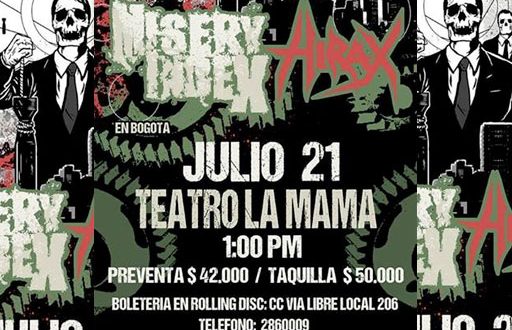 Metal Warrior VII presenta MISERY INDEX Y HIRAX EN BOGOTA JULIO 21 2013