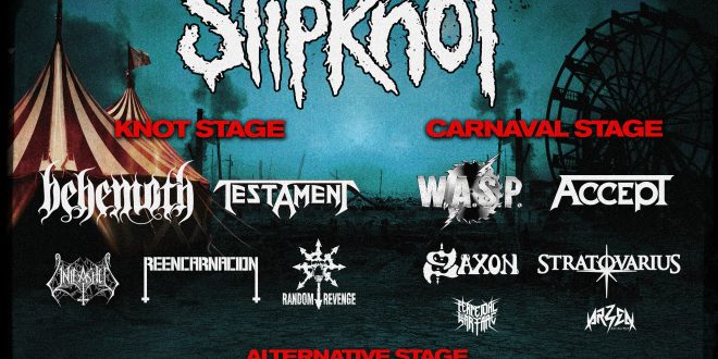 Este es el Cartel del Knotfest Colombia 2019 – 6 de Diciembre Hipódromo de los Andes