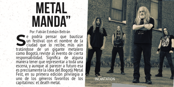 Bogotá Metal Fest  «El Death Metal Manda» sábado 17 de sep.