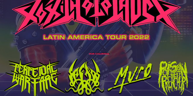 Confirmadas las bandas colombianas que abrirán el show de Toxic Holocaust en Bogotá