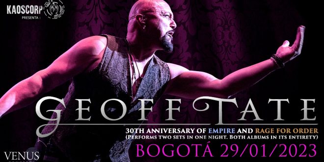 Geoff Tate el vocalista de Queensrÿche  29 de enero en Bogotá