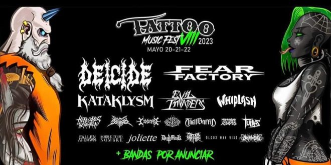 Así va el cartel del Tattoo Music fest 2023