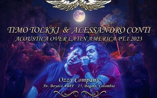 Timo Tolkki  & Alessandro Conti en Bogotá 3 de marzo