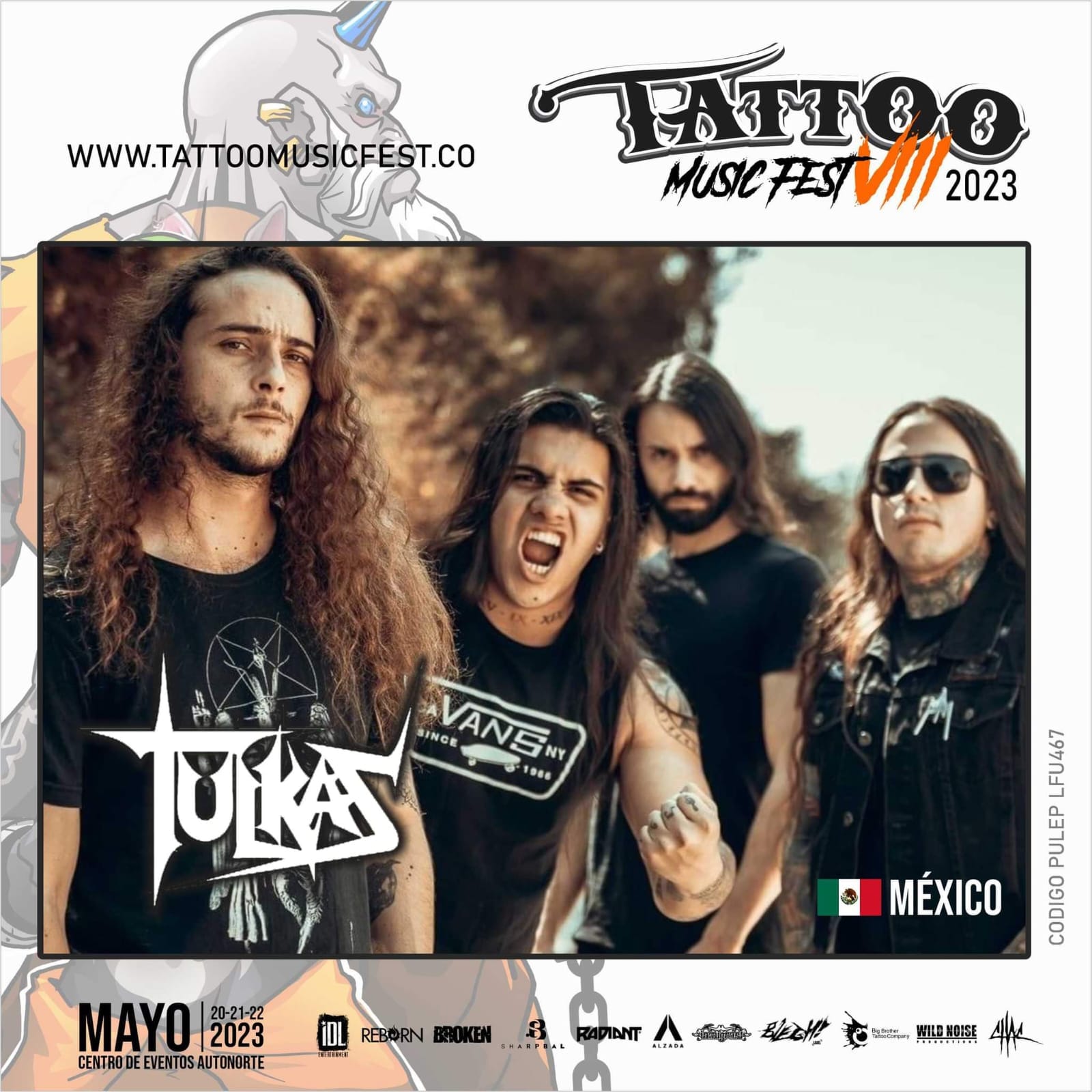Así va el cartel del Tattoo Music fest 2023 Metal Live Colombia