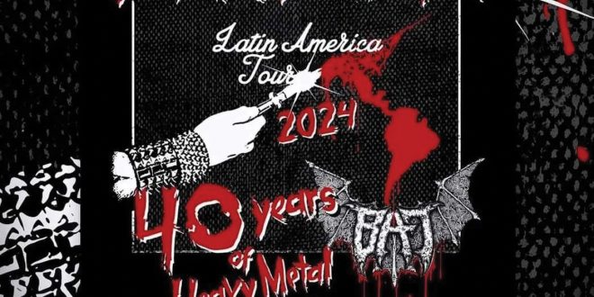 Exciter «45 years of heavy metal Maniac» Colombia junto a BAT y Poison the Preacher