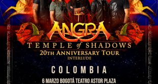 Angra TEMPLE OF SHADOWS TOUR EN COLOMBIA en el mes de Marzo